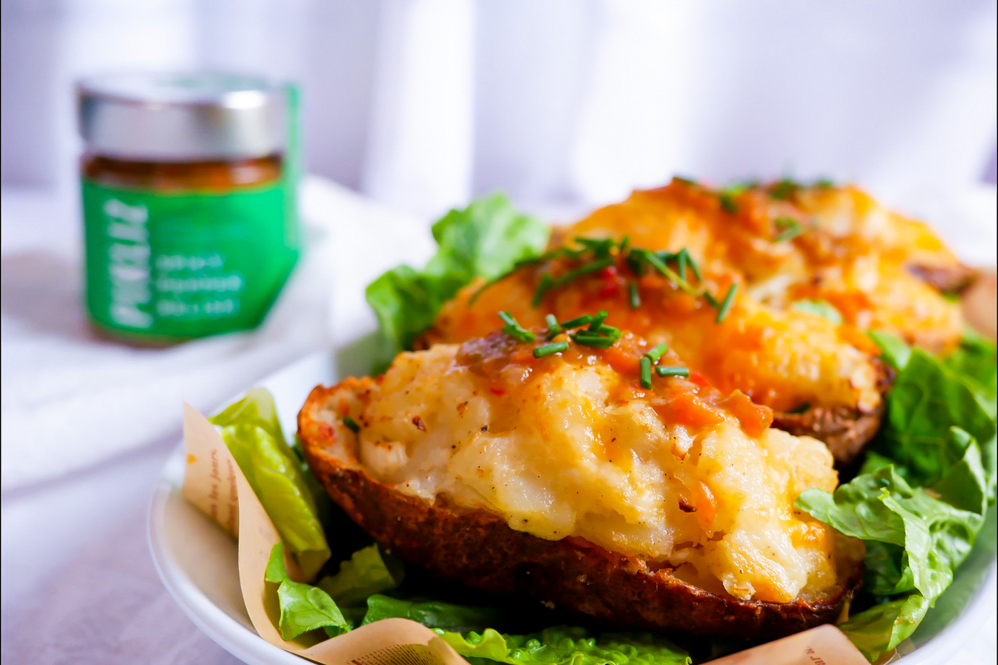 Airfryer Double Baked Potato with Alexandra’s Pikliz