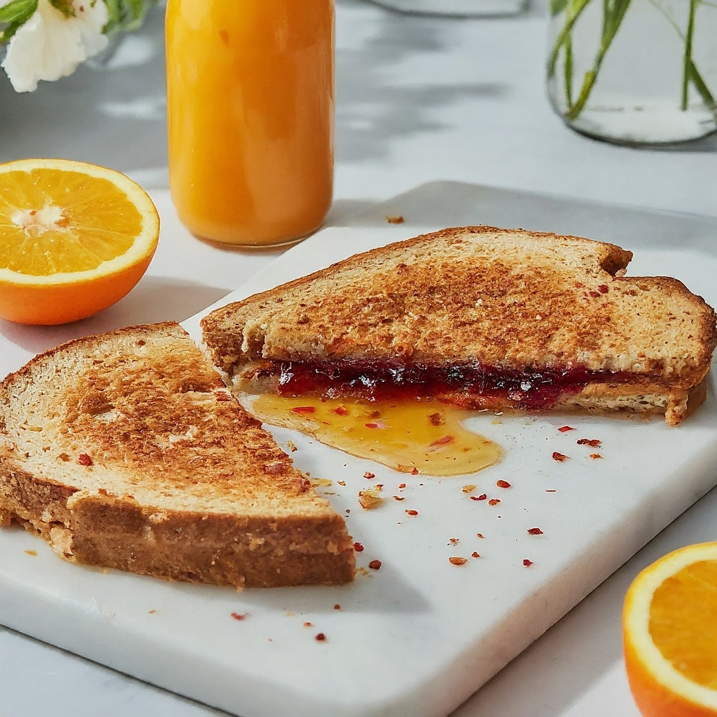 Spicy PB&J with Pikliz Honey - Pikliz Recipe