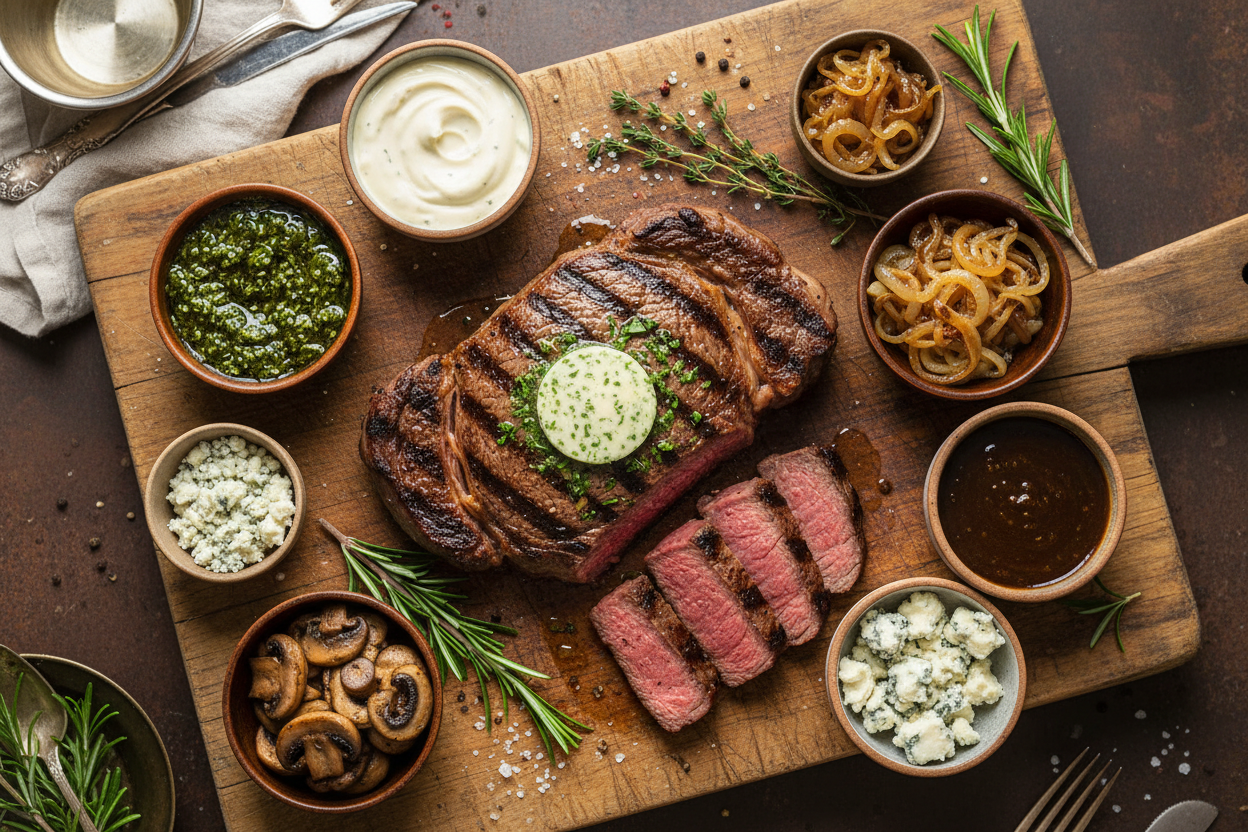 What can I out on steak besides hot sauce?