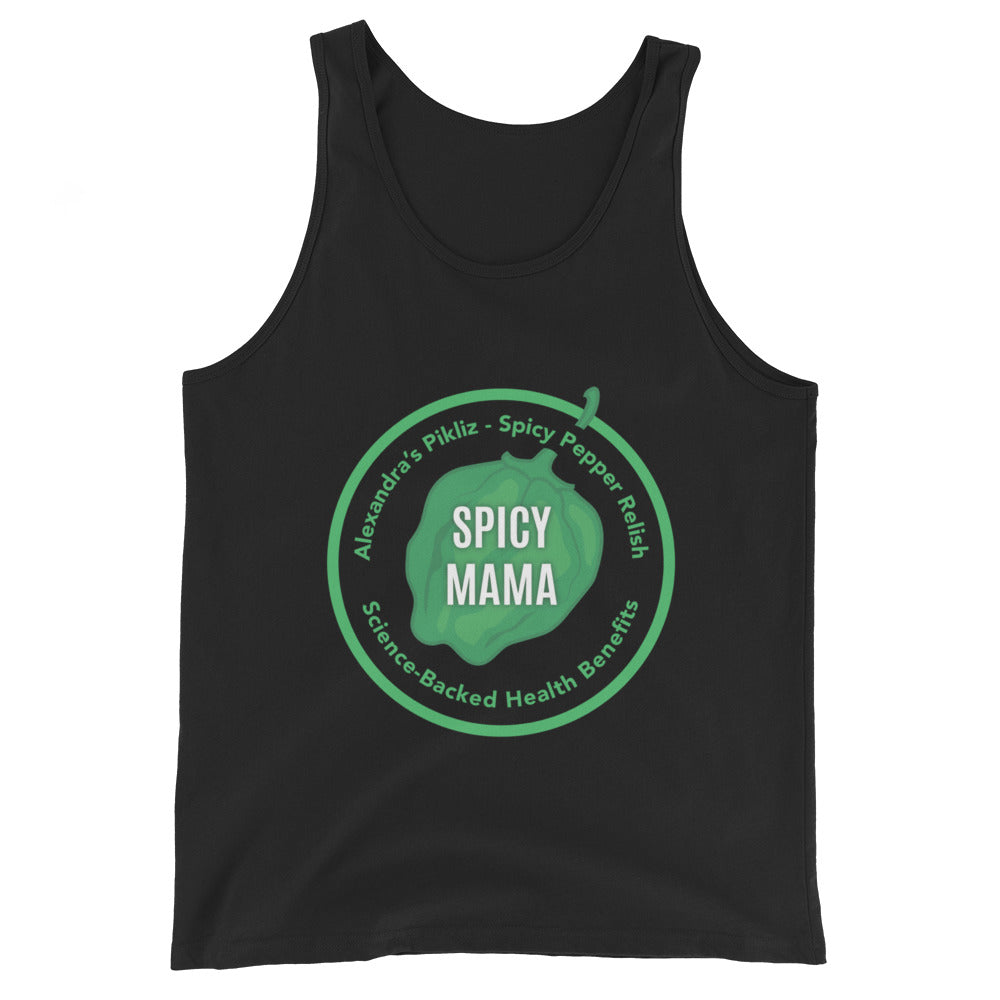 Flaunt your love for spice with Alexandra's Pikliz Spicy Mama black tank top