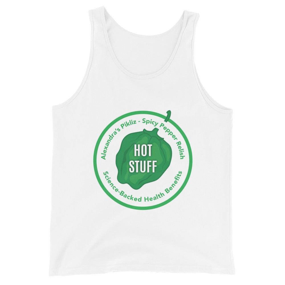 Alexandra's Pikliz Hot Stuff White Tank Top